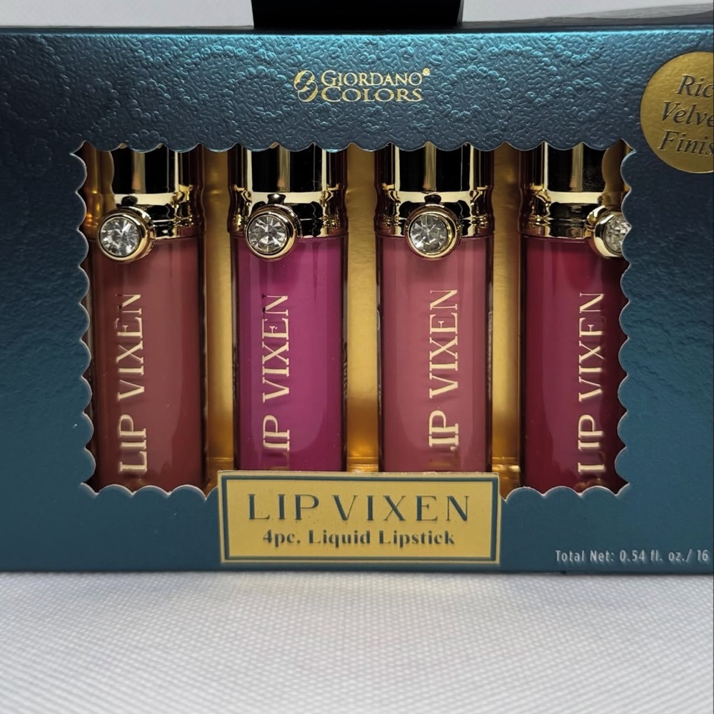 Giordano Colors Lip Vixen Liquid Lipstick Set - Vibrant Pink and Red